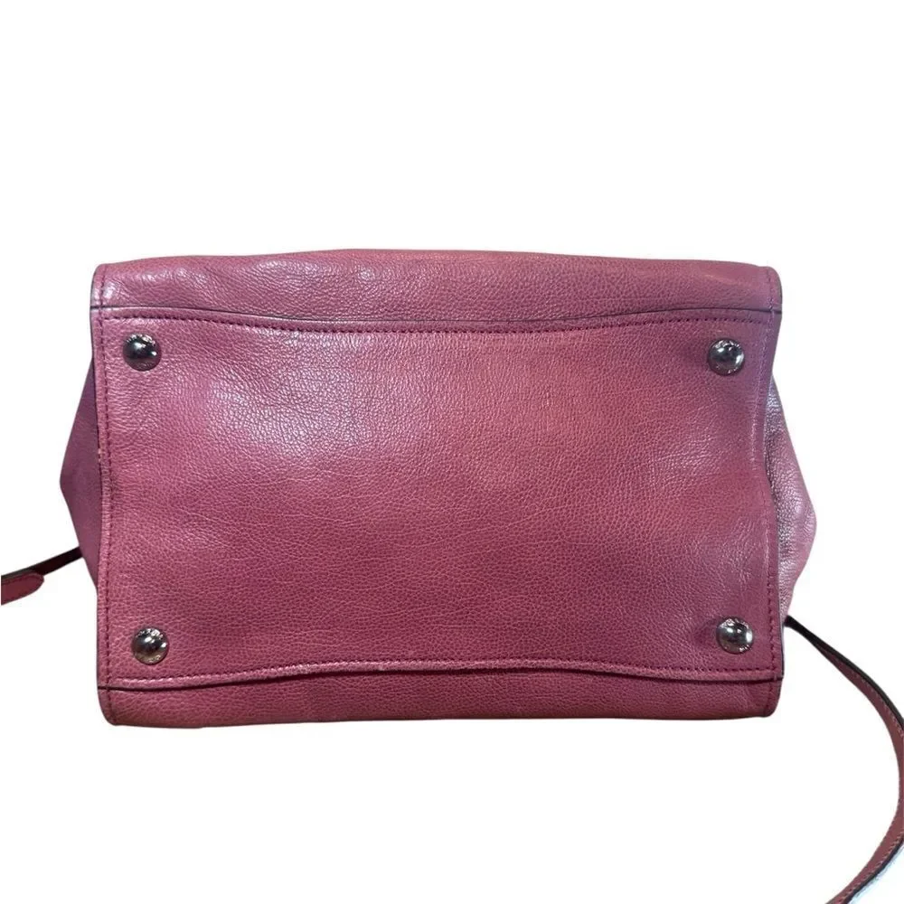 PRADA Rose Glacé Calf Small Twin Pocket 2way Satchel Tote